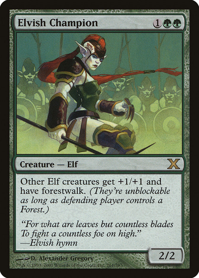 Elvish Champion 261/383 (10th Edition) 