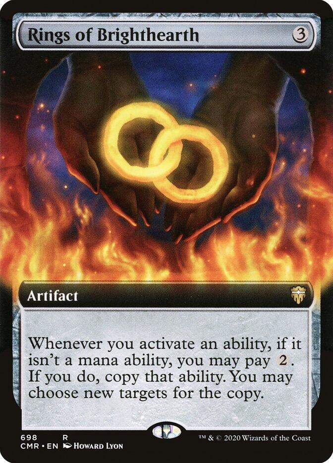 Rings of Brighthearth 698 (Commander Legends)  - Extended Art
