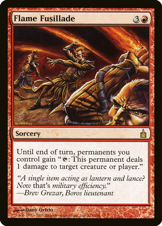 Flame Fusillade (Ravnica: City of Guilds) 