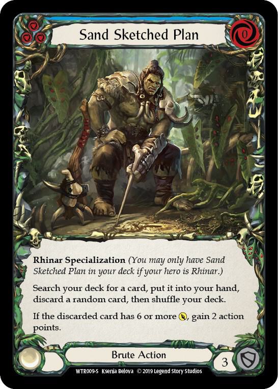 Sand Sketched Plan (Welcome to Rathe)  - 1st Edition Rainbow Foil