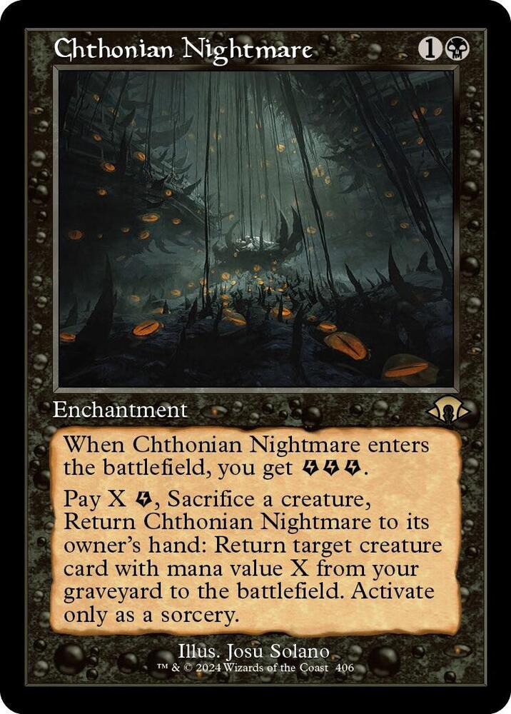 Chthonian Nightmare Retro Frame 406 (Modern Horizons 3) 