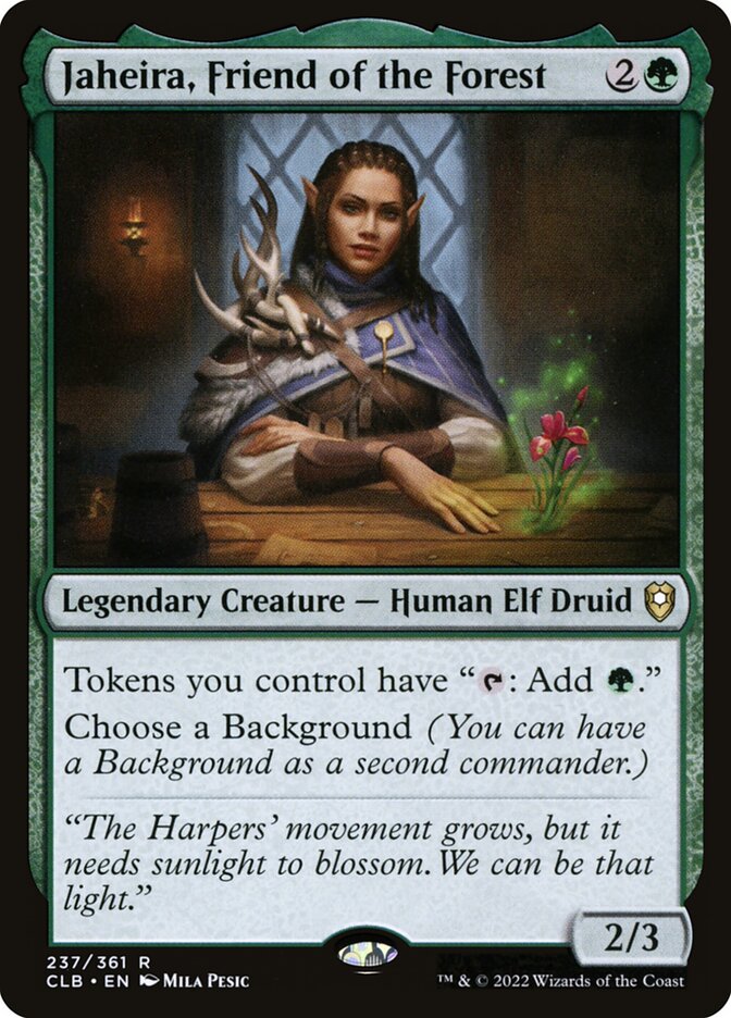 Jaheira Friend of the Forest 237 (Commander Legends: Battle for Baldur's Gate) 