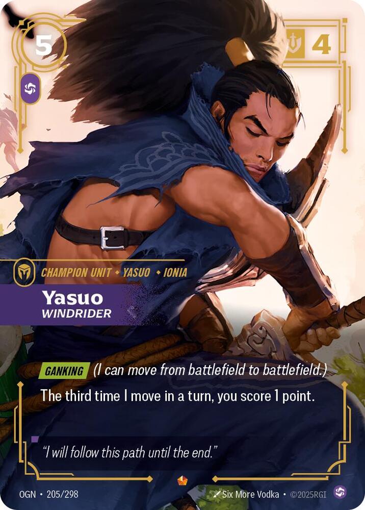 Yasuo Windrider (Origins)  - Foil