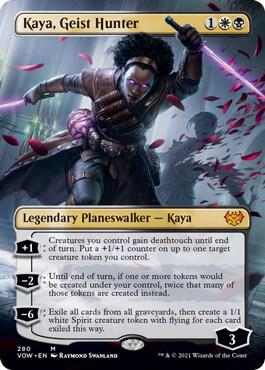 Kaya Geist Hunter Borderless (Innistrad: Crimson Vow) 