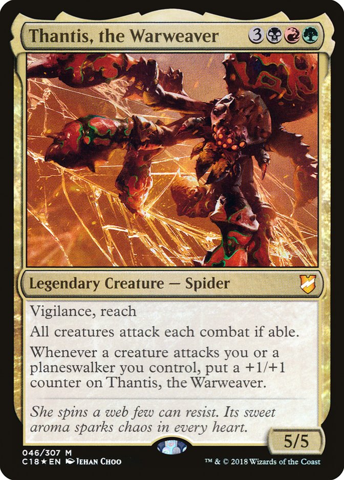 Thantis, the Warweaver 46/307 (Commander 2018)  - Foil