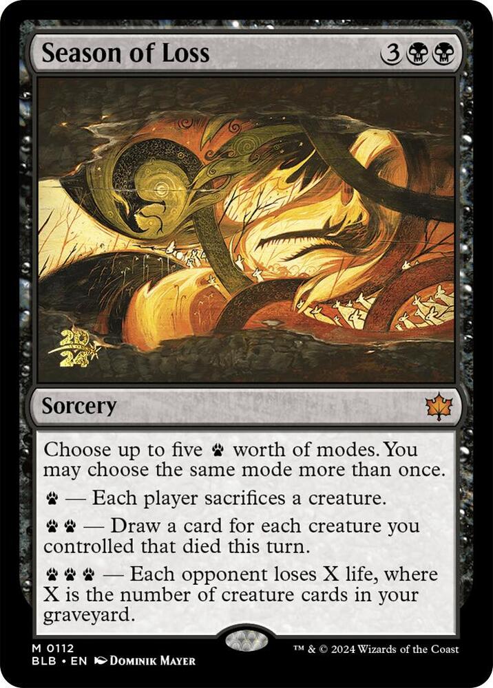 Season of Loss 112 (Prerelease Cards)  - Foil