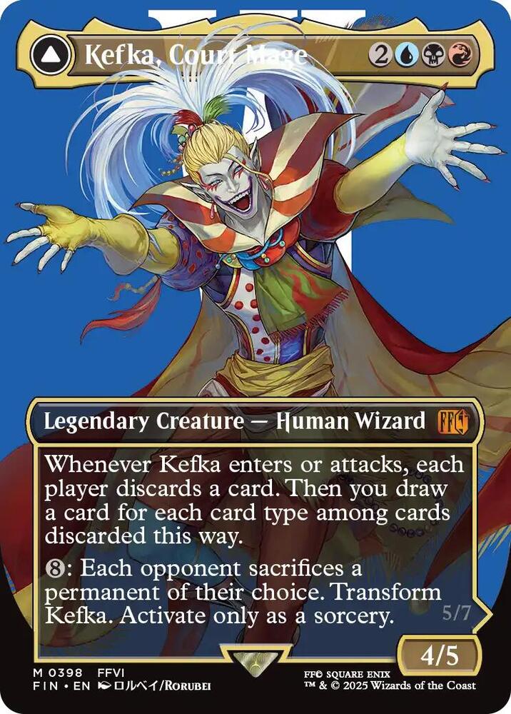Kefka Court Mage 0398 Borderless 398/309 (FINAL FANTASY)  - Borderless Foil