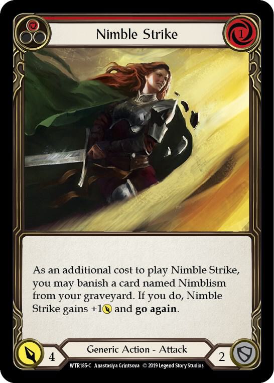 Nimble Strike Red (Welcome to Rathe)  - 1st Edition Rainbow Foil