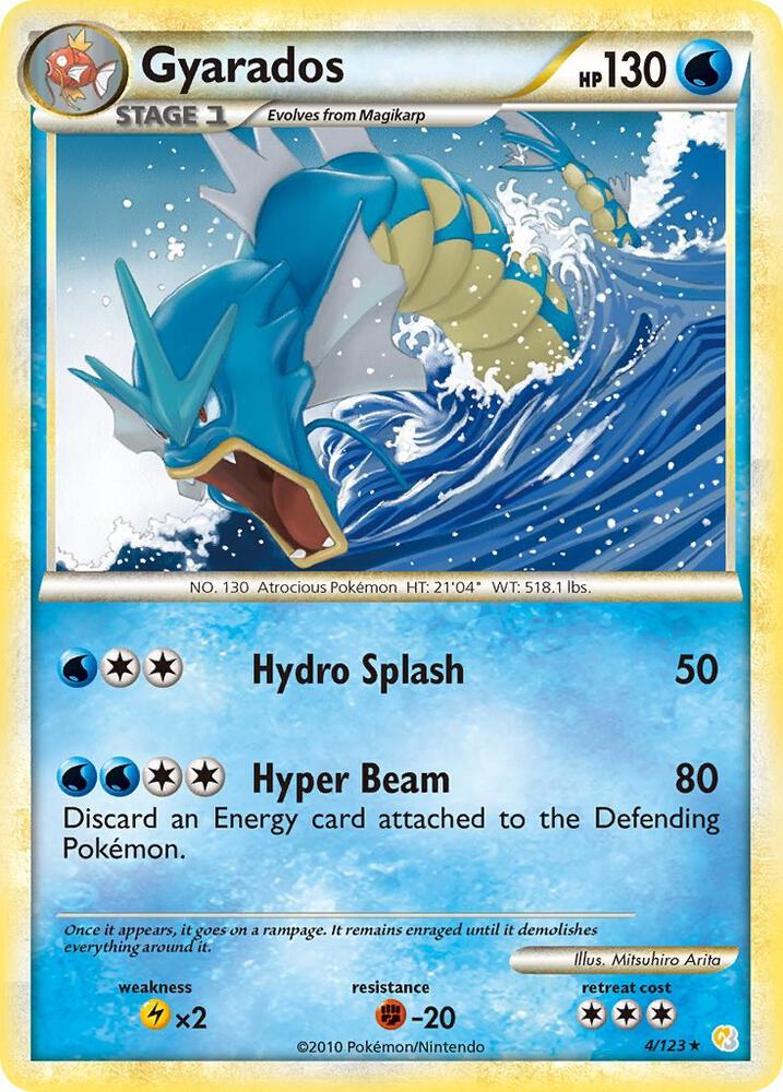 Gyarados 4/123 (HeartGold SoulSilver)  - Holofoil