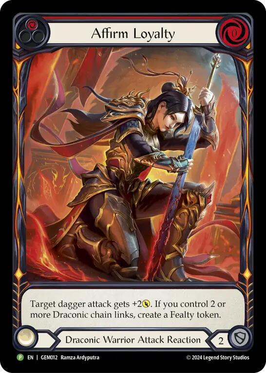 Affirm Loyalty GEM012 (GEM Pack 1)  - Rainbow Foil