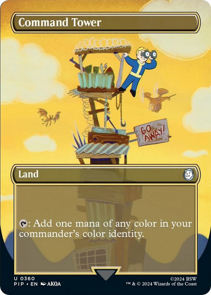 Command Tower 360 (Universes Beyond: Fallout)  - Borderless Foil