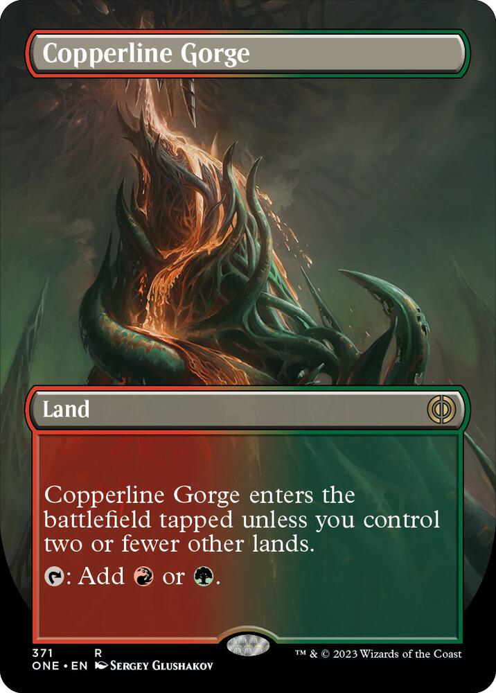 Copperline Gorge Borderless (Phyrexia: All Will Be One)  - undefined