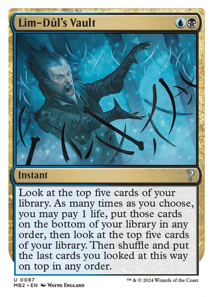 Lim Duls Vault White Border (Mystery Booster 2) 