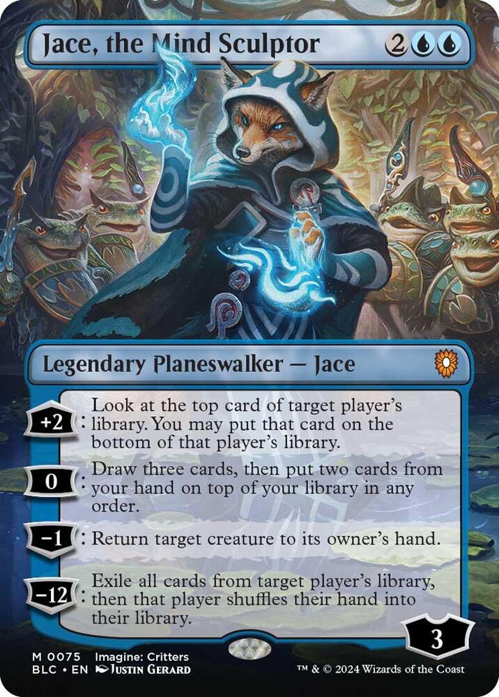 Jace the Mind Sculptor Borderless (Commander: Bloomburrow) 