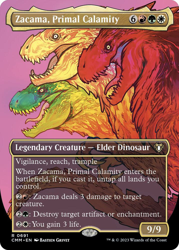 Zacama Primal Calamity Borderless (Commander Masters) 