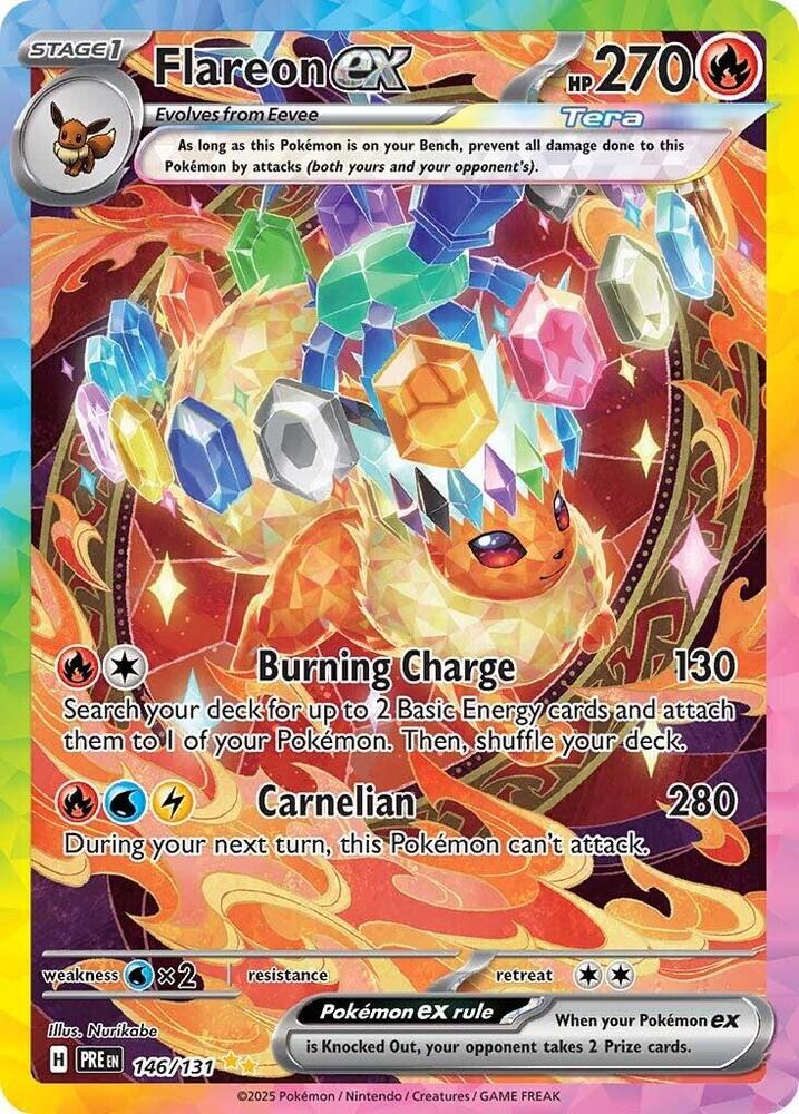 Flareon ex 146 131 (SV: Prismatic Evolutions)  - Holofoil