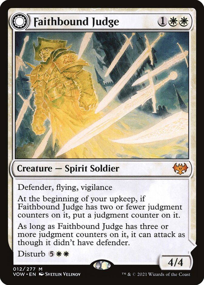 Faithbound Judge // Sinner's Judgment (Innistrad: Crimson Vow) 
