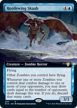Hordewing Skaab Extended Art (Commander: Innistrad: Midnight Hunt) 