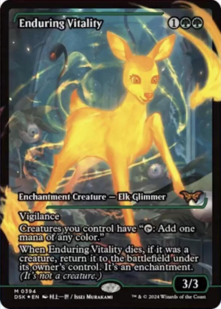 Enduring Vitality 394 (Duskmourn: House of Horror)  - Showcase Foil