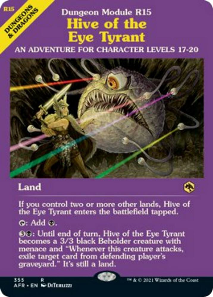 Hive of the Eye Tyrant Dungeon Module 355 (Adventures in the Forgotten Realms)  - Foil