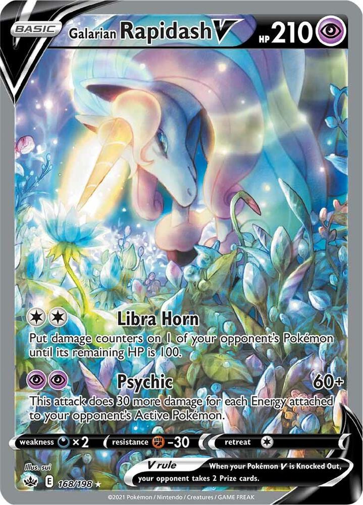 Galarian Rapidash V Alternate Full Art (SWSH06: Chilling Reign)  - Holofoil