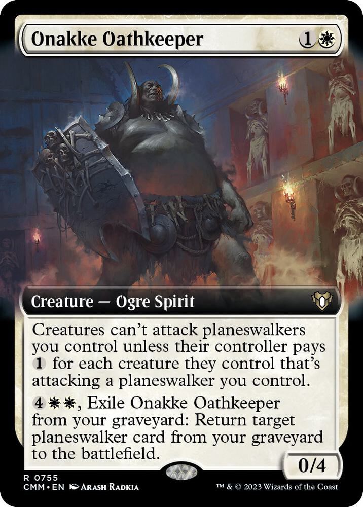 Onakke Oathkeeper 755/451 (Commander Masters)  - Extended Art Foil