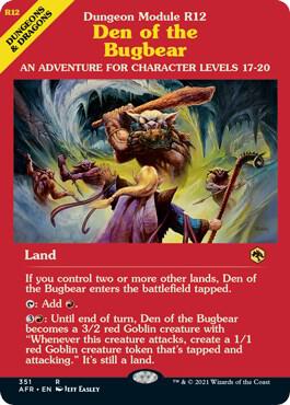 Den of the Bugbear Dungeon Module 351/281 (Adventures in the Forgotten Realms) 