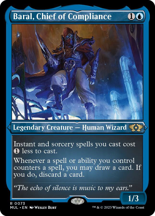 Baral, Chief of Compliance 73/65 (March of the Machine: Multiverse Legends)  - Etched Foil