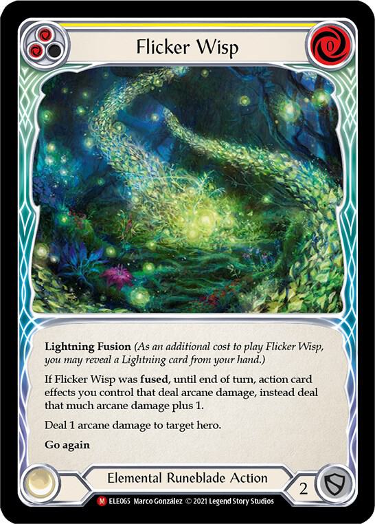 Flicker Wisp (Tales of Aria)  - 1st Edition Rainbow Foil