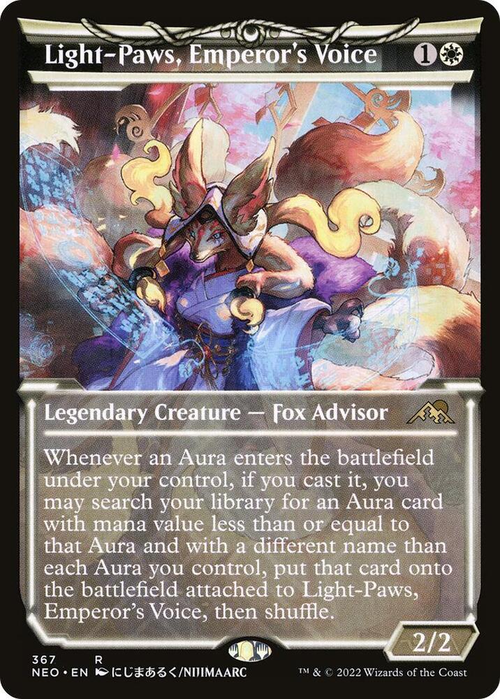 Light Paws Emperors Voice Showcase 367 (Kamigawa: Neon Dynasty)  - Showcase Foil