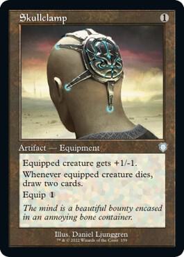 Skullclamp Retro Frame 159/40 (Commander: The Brothers' War) 