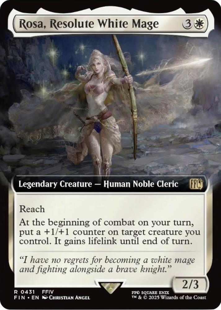 Rosa, Resolute White Mage 431/309 (FINAL FANTASY)  - Extended Art