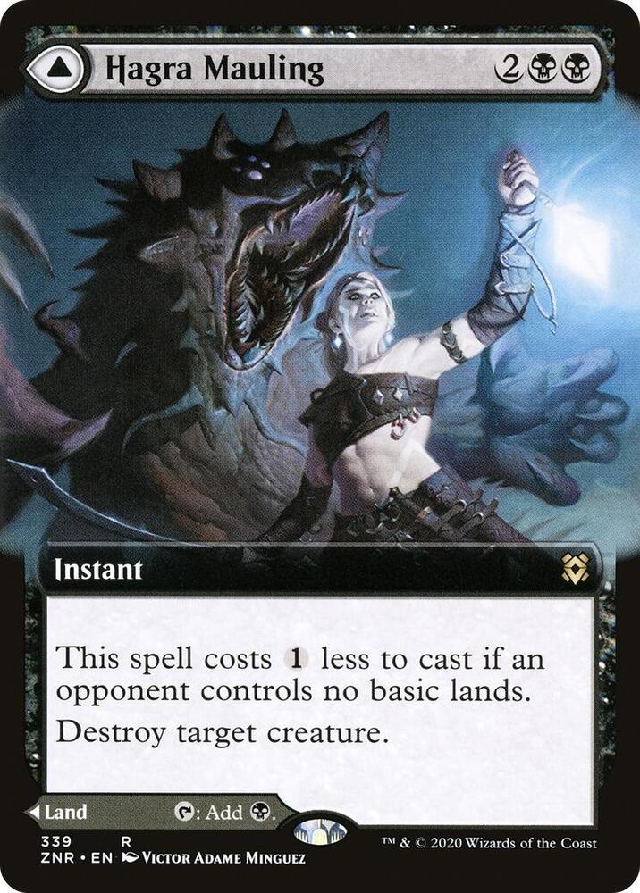 Hagra Mauling // Hagra Broodpit 339/280 (Zendikar Rising)  - Extended Art