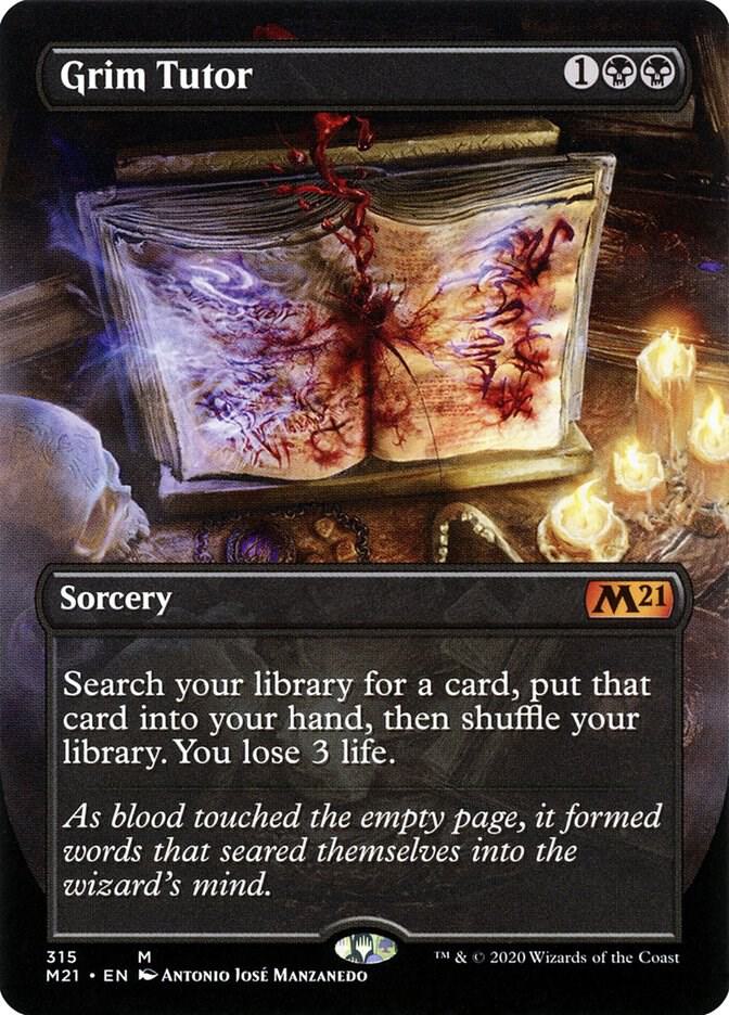 Grim Tutor Alternate Art (Core Set 2021)  - undefined