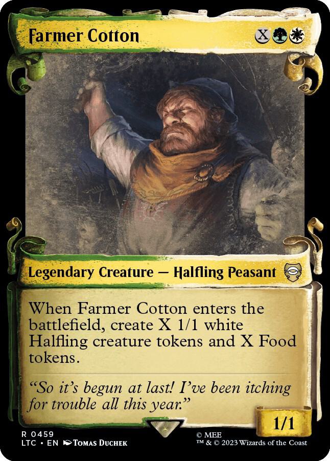 Farmer Cotton Showcase Scrolls 459 (Commander: The Lord of the Rings: Tales of Middle-earth)  - Showcase Scroll Foil