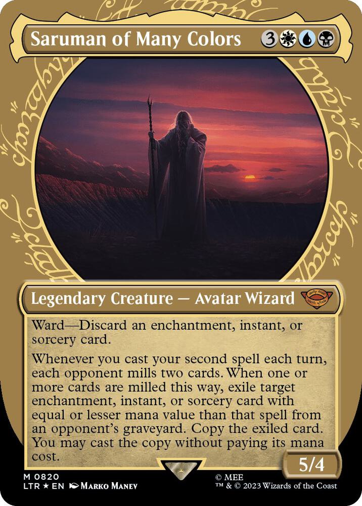 Saruman of Many Colors Showcase Surge Foil (Universes Beyond: The Lord of the Rings: Tales of Middle-earth)  - undefined