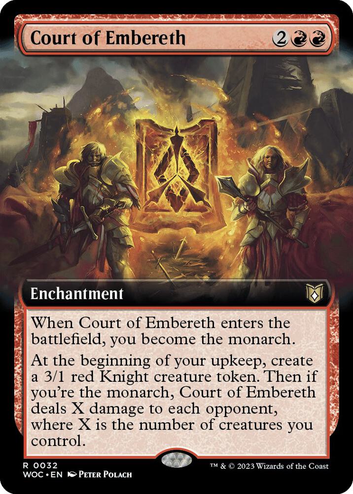 Court of Embereth Extended Art (Commander: Wilds of Eldraine) 