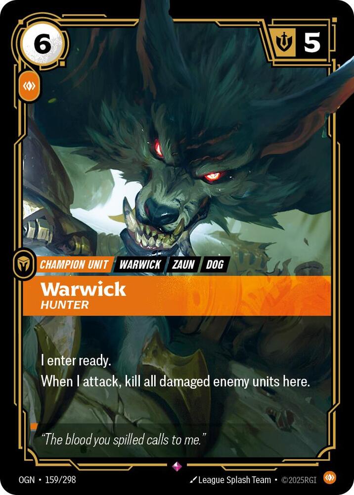 Warwick Hunter (Origins)  - Foil