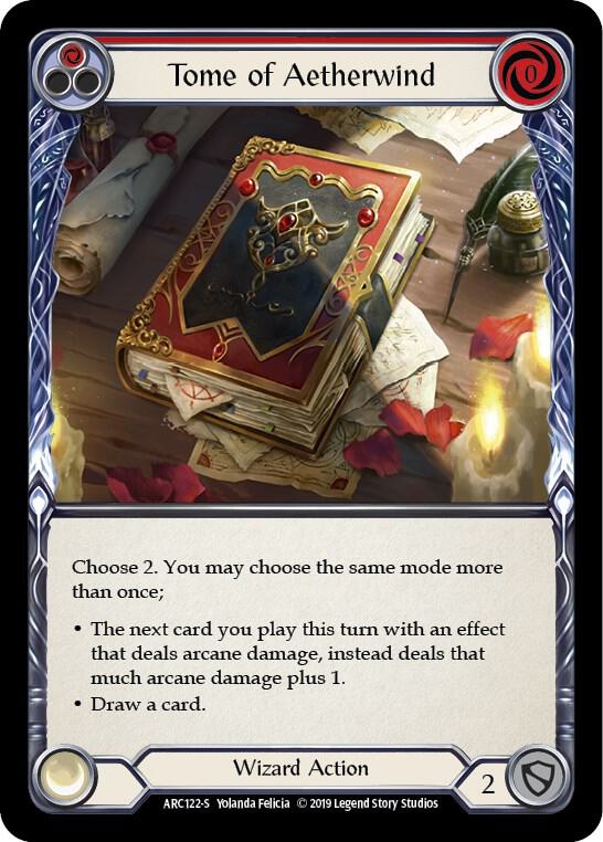 Tome of Aetherwind (Arcane Rising)  - 1st Edition Rainbow Foil