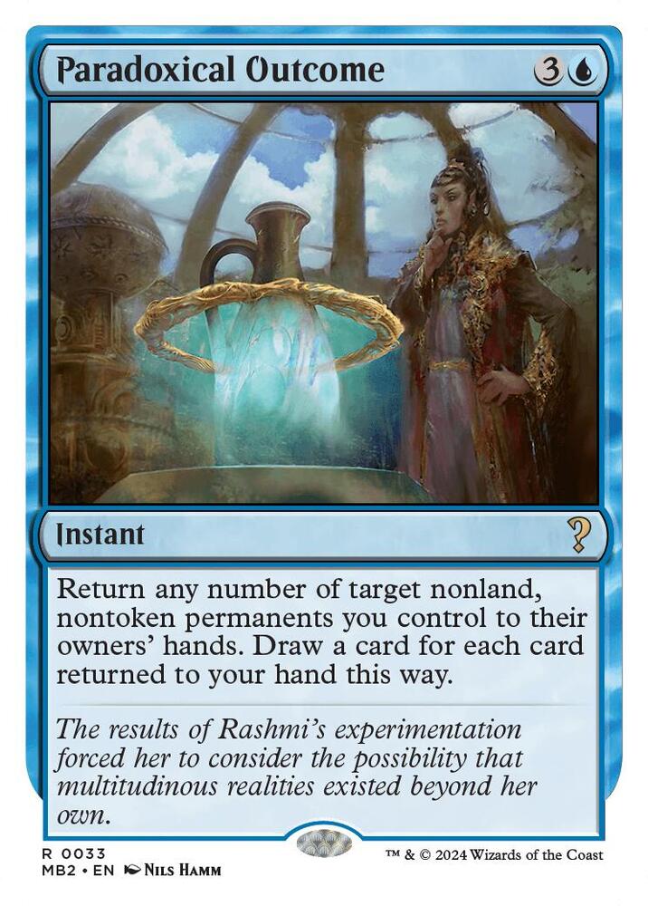 Paradoxical Outcome White Border (Mystery Booster 2) 