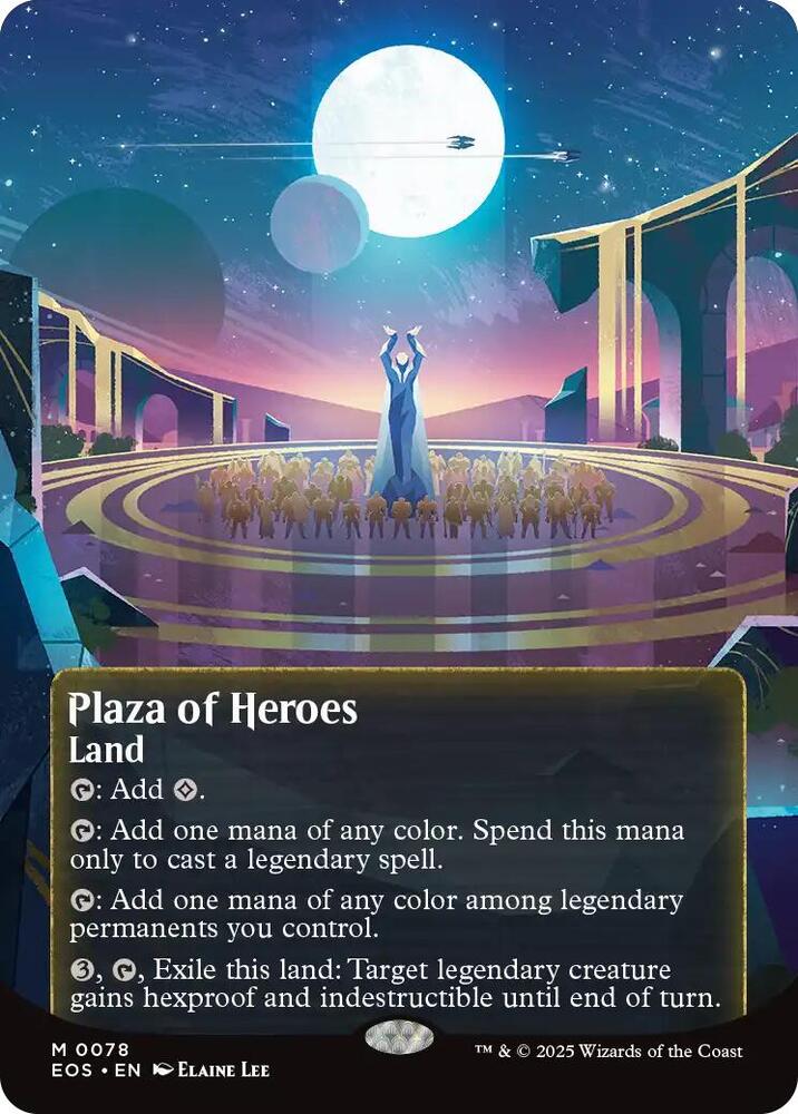 Plaza of Heroes 0078 Borderless (Edge of Eternities: Stellar Sights) 