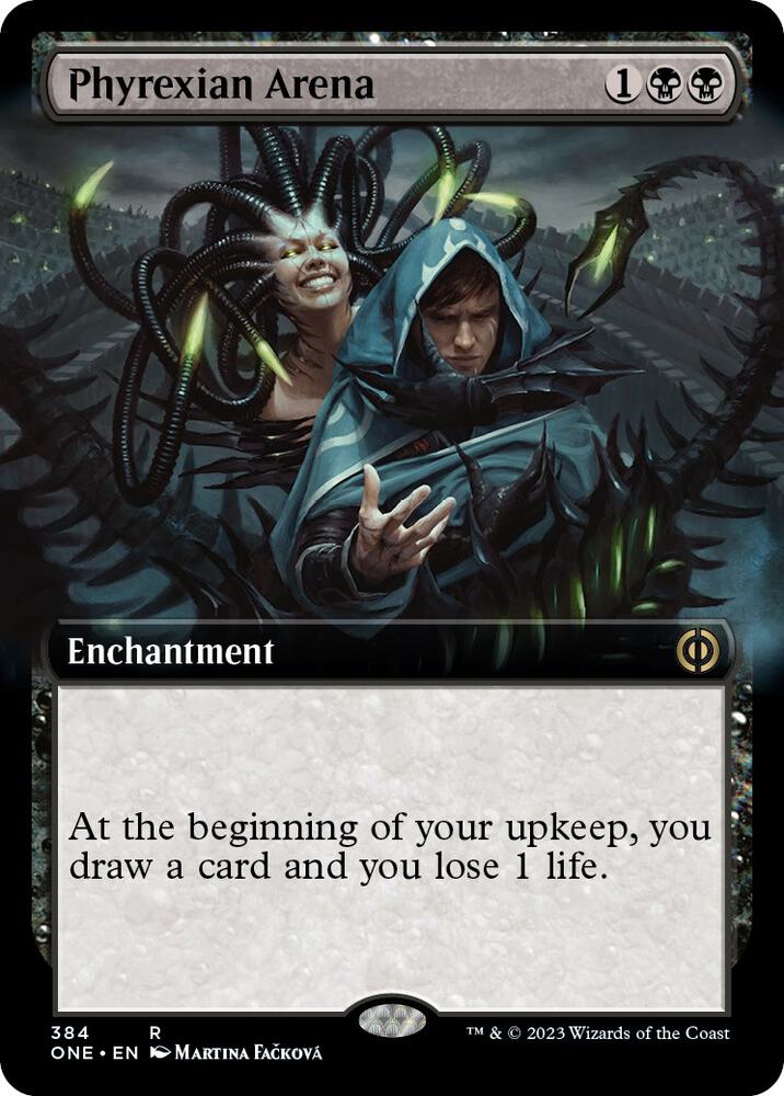 Phyrexian Arena 384 (Phyrexia: All Will Be One)  - Extended Art Foil