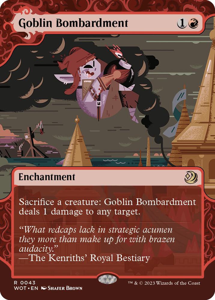 Goblin Bombardment 43/63 (Wilds of Eldraine: Enchanting Tales)  - Showcase Foil