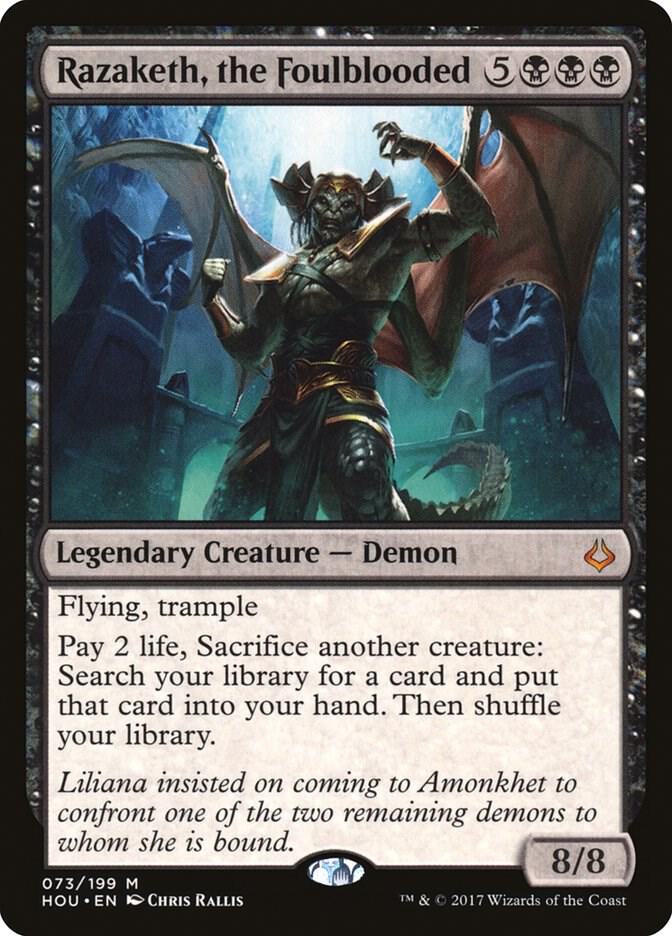 Razaketh, the Foulblooded 73/199 (Hour of Devastation) 