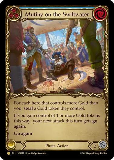 Mutiny on the Swiftwater Treasure (High Seas)  - Cold Foil