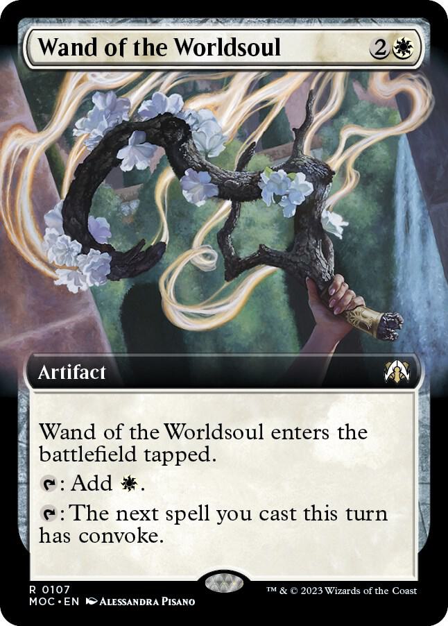 Wand of the Worldsoul 107/444 (Commander: March of the Machine)  - Extended Art