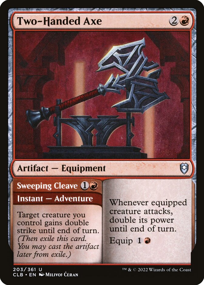 Two Handed Axe 203 (Commander Legends: Battle for Baldur's Gate)  - Foil