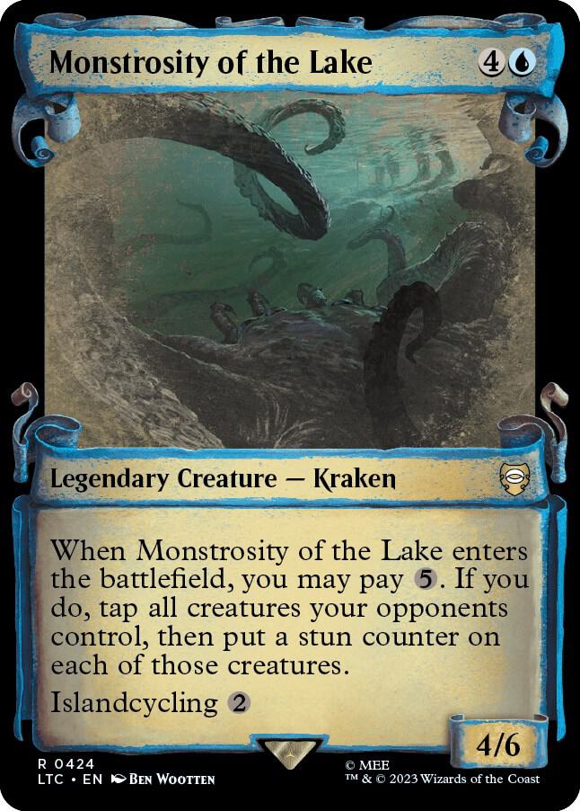 Monstrosity of the Lake Showcase Scrolls 424 (Commander: The Lord of the Rings: Tales of Middle-earth)  - Showcase Scroll
