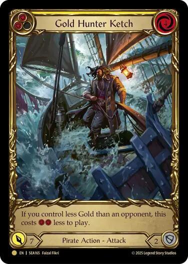 Gold Hunter Ketch Treasure (High Seas)  - Cold Foil