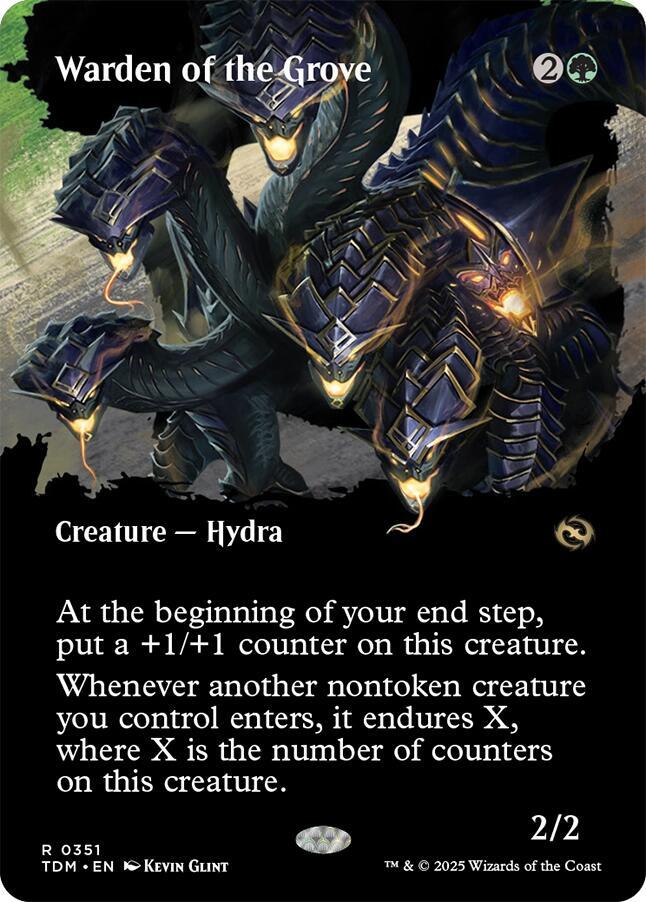 Warden of the Grove 351 (Tarkir: Dragonstorm)  - Borderless Foil